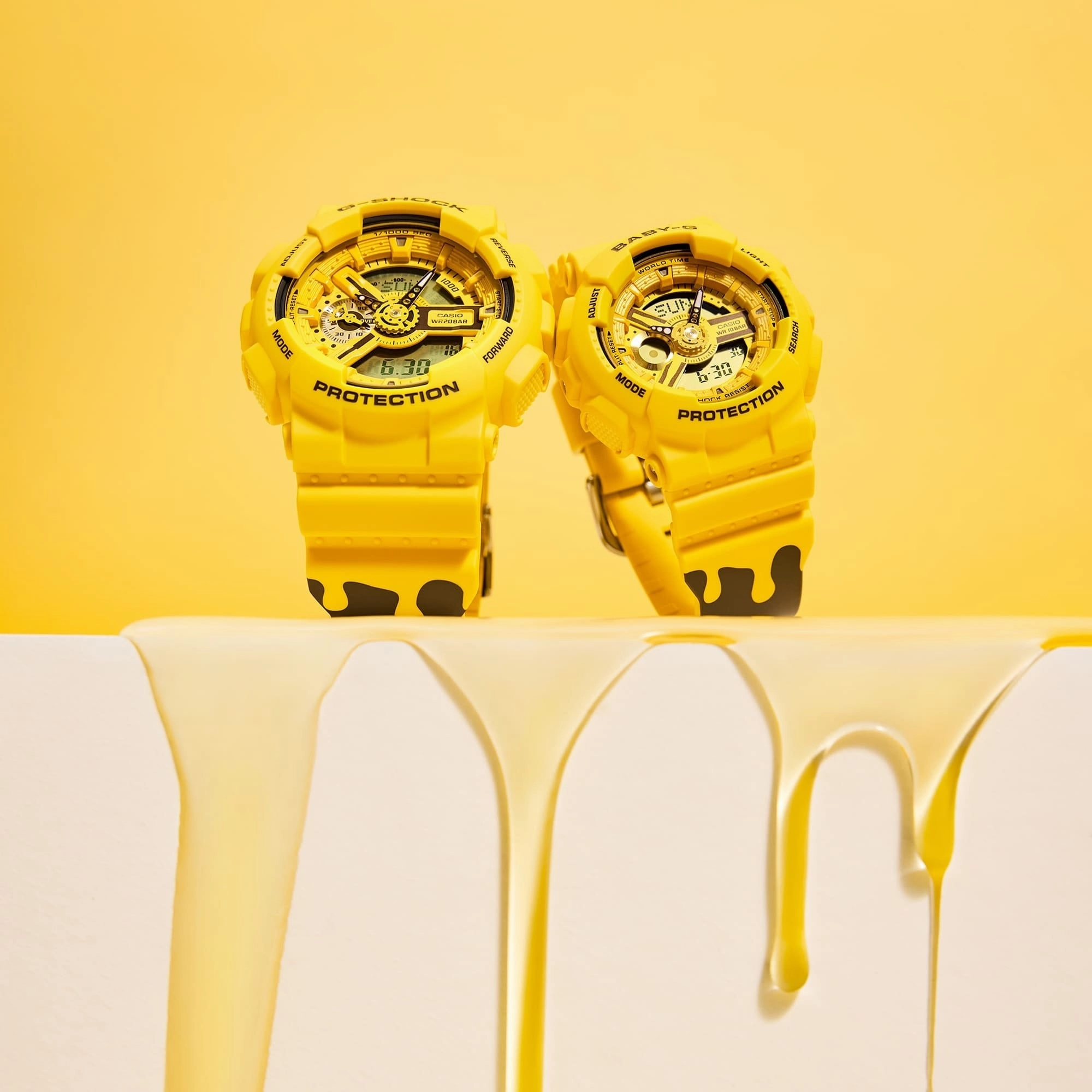 Casio G-Shock Baby-G Couple Watch SLV-22A-9A Digital Analog Rubber Strap Watch