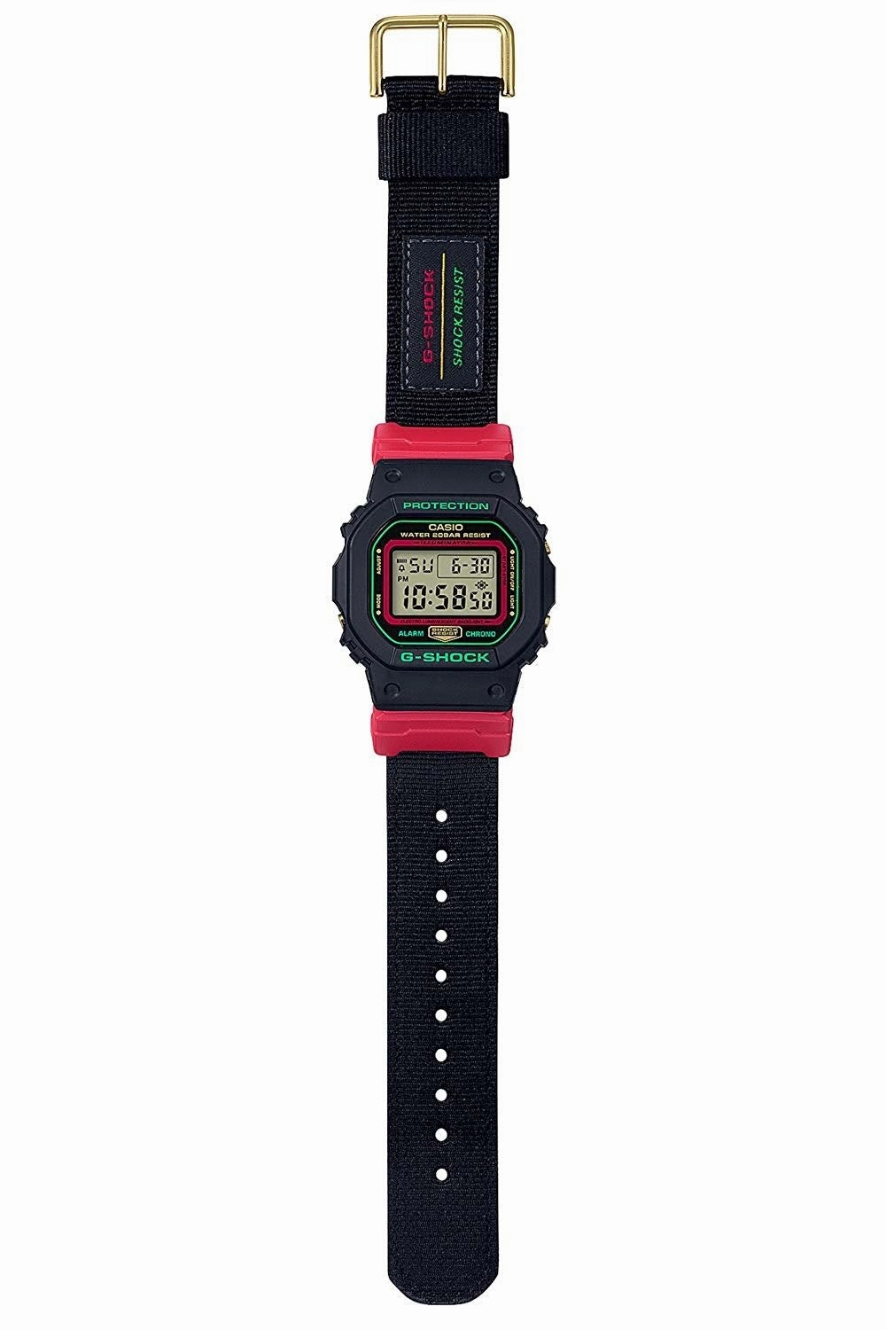 Casio G-shock DW-5600THC-1 Digital Nylon Strap Watch For Men