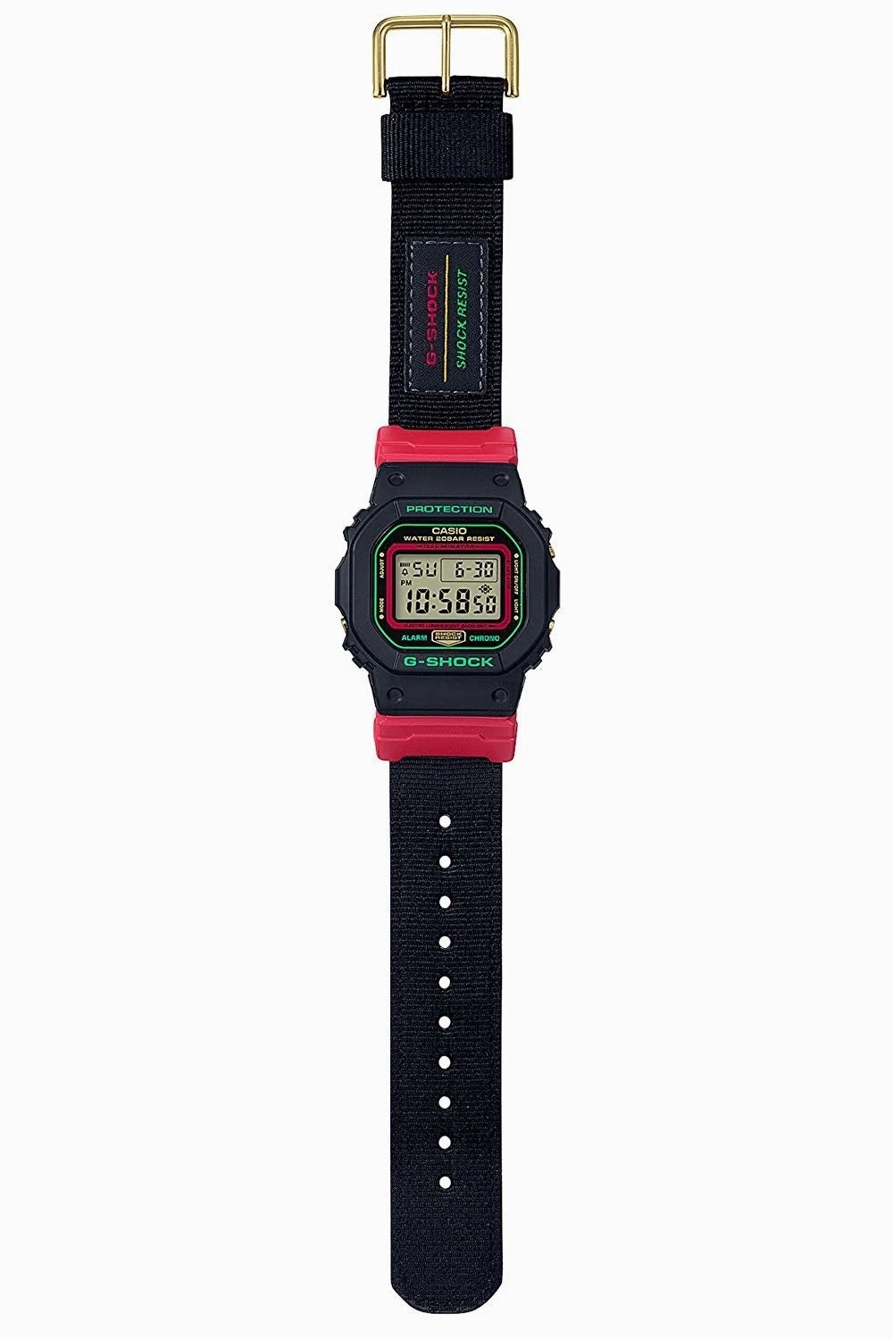 Casio G-shock DW-5600THC-1 Digital Nylon Strap Watch For Men