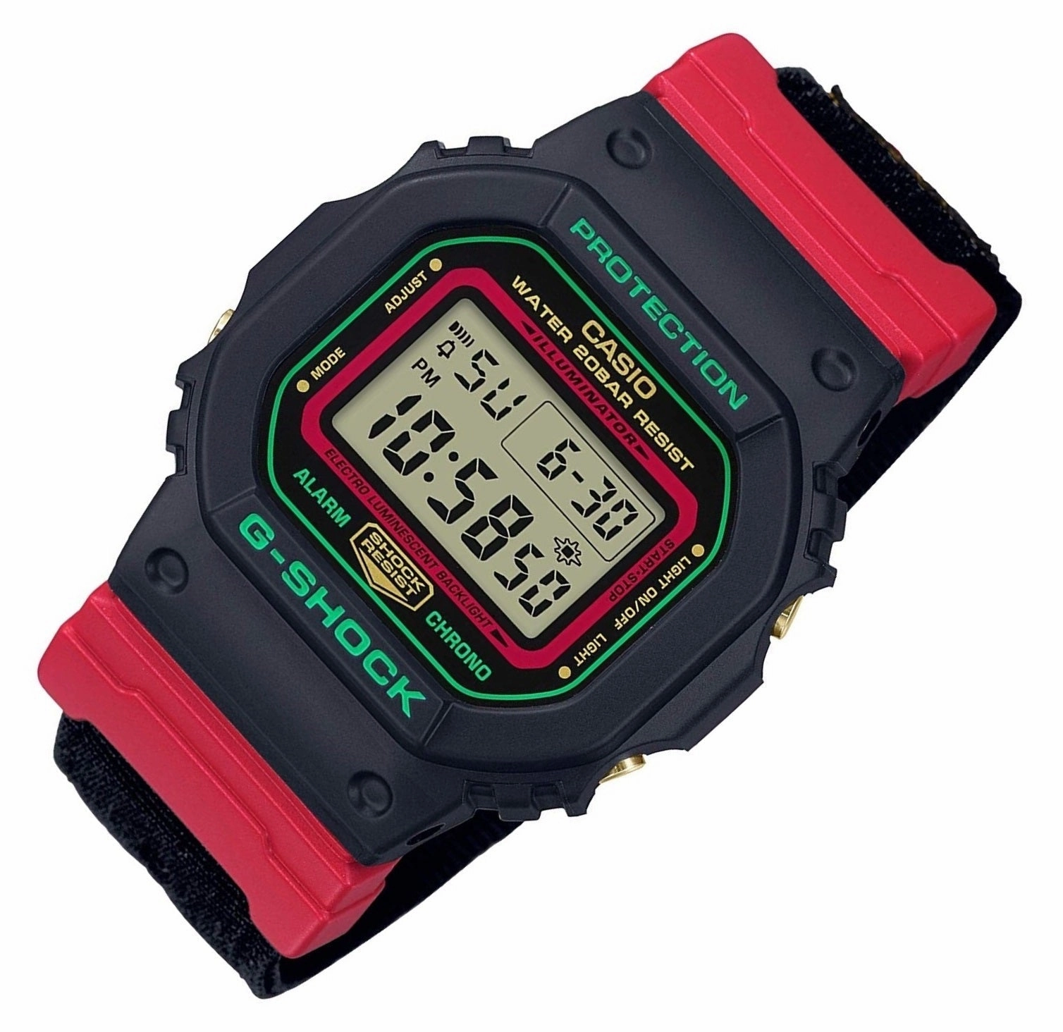 Casio G-shock DW-5600THC-1 Digital Nylon Strap Watch For Men