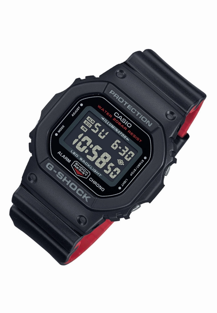 Casio G-shock DW-5600UHR-1DR Digital Rubber Strap Watch For Men