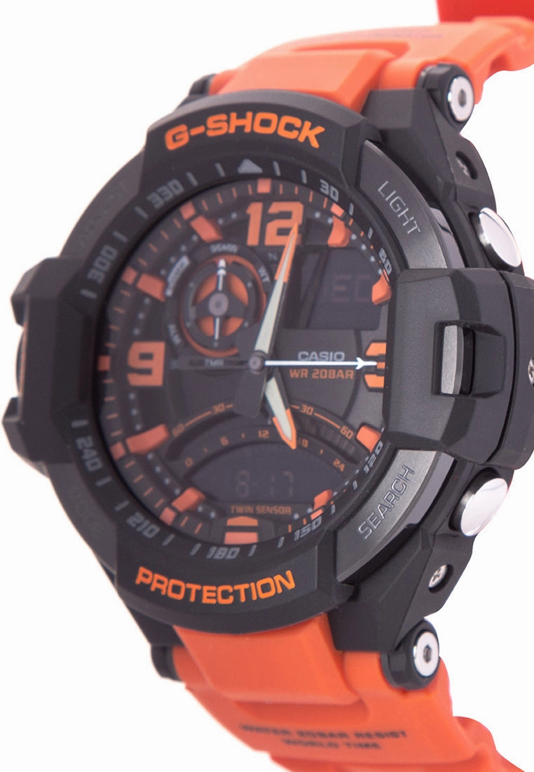 Casio G-shock GA-1000-4ADR Digital Analog Rubber Strap Watch For Men