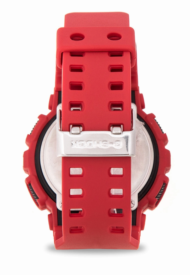 Casio G-Shock GA-100B-4ADR Coke Red Watch Digital Analog Watch For Men