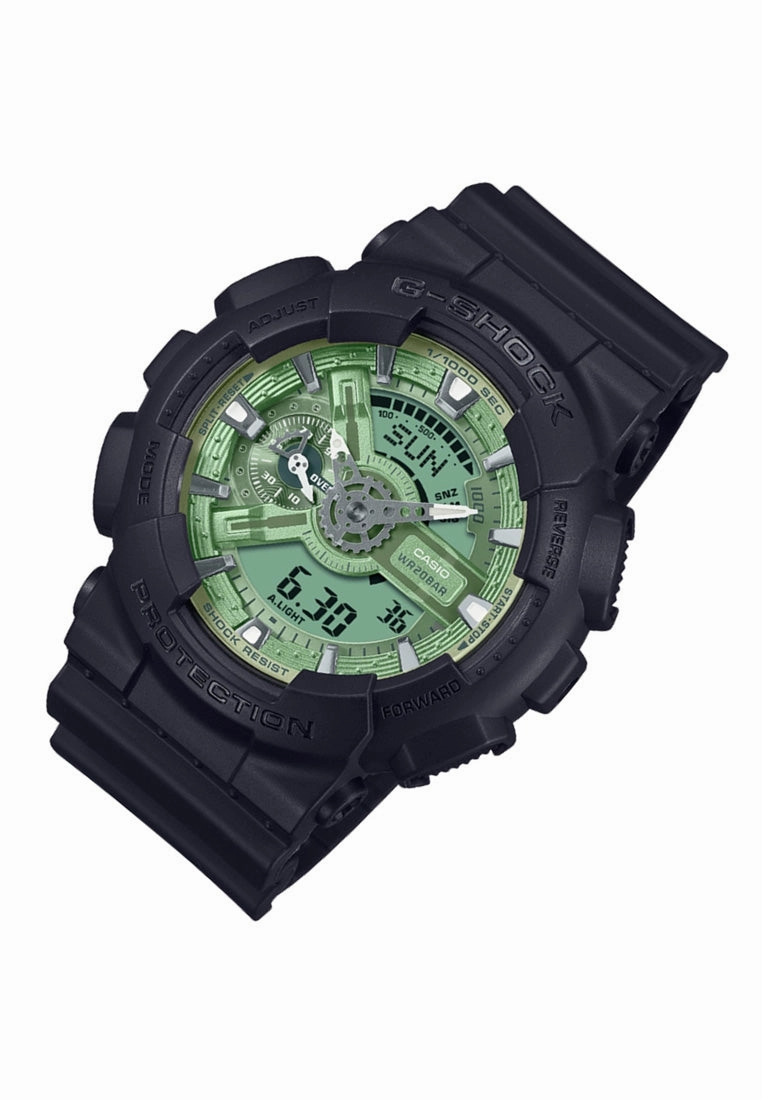 Casio G-shock GA-110CD-1A3 Digital Analog Rubber Strap Watch For Men