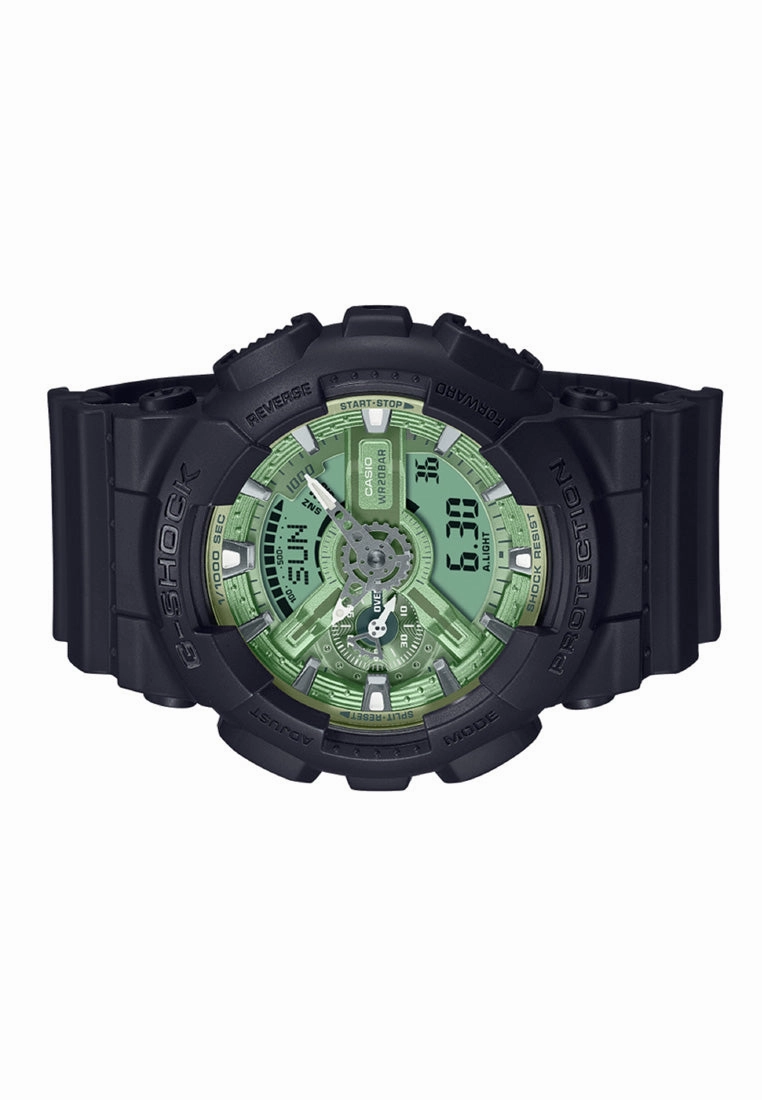 Casio G-shock GA-110CD-1A3 Digital Analog Rubber Strap Watch For Men