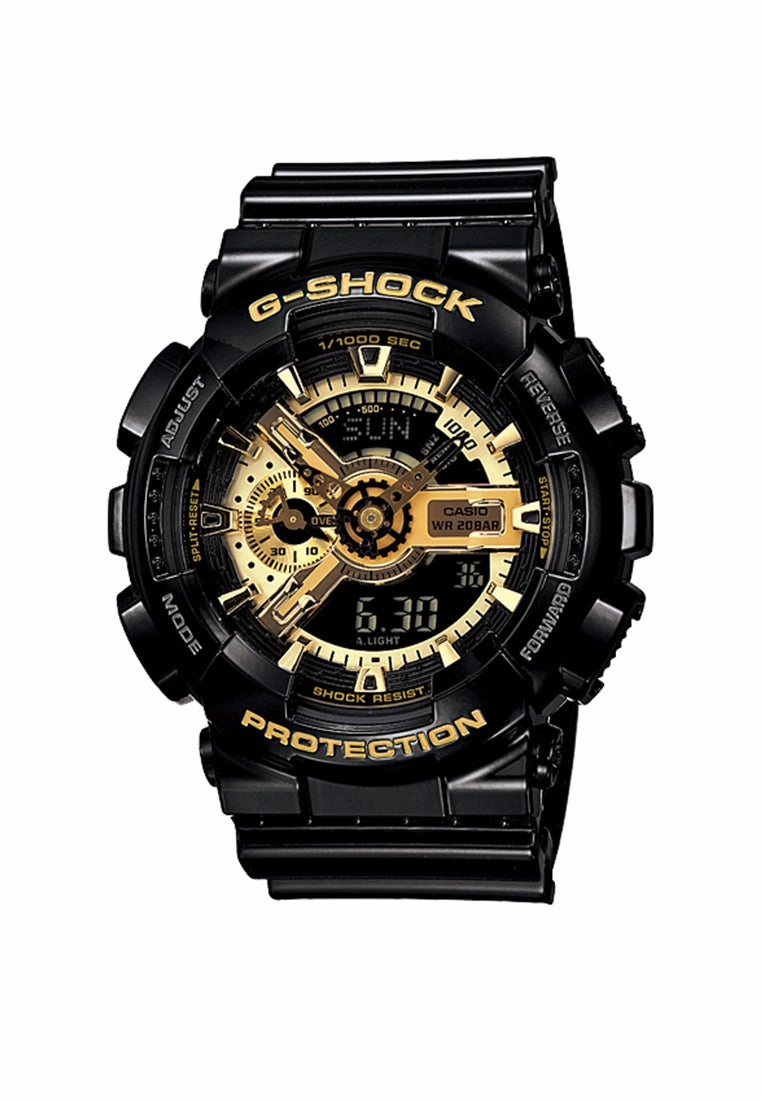 Casio G-shock GA-110GB-1ADR Digital Analog Rubber Strap Watch For Men