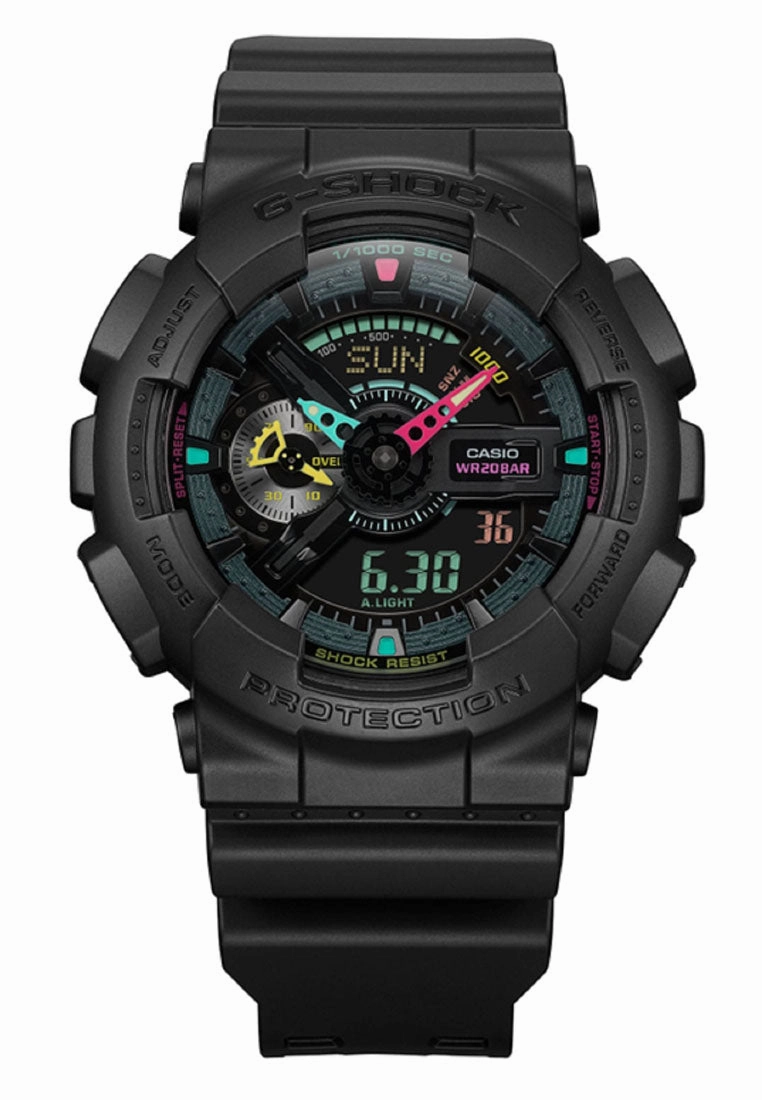 Casio G-shock GA-110MF-1A Digital Analog Rubber Strap Watch for Men