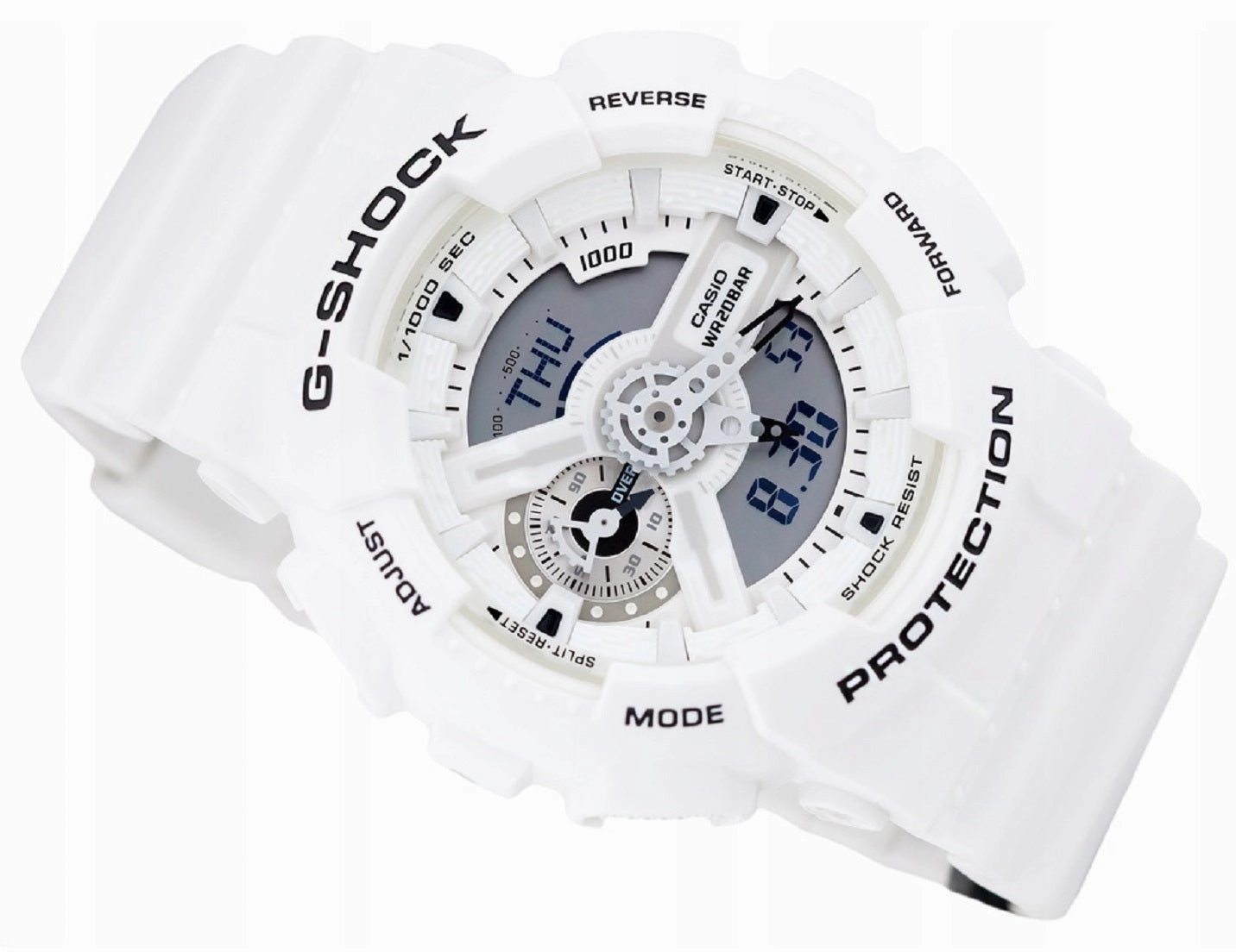 Casio G-shock GA-110MW-7A Digital Analog Rubber Strap Watch For Men