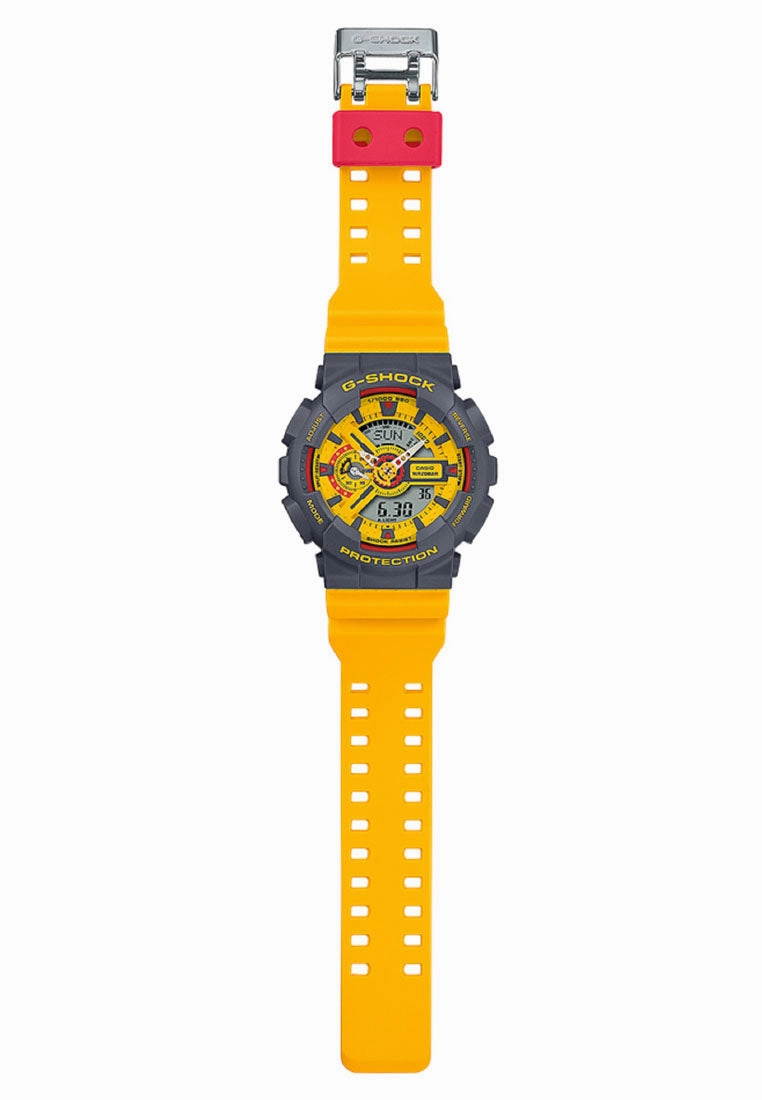 Casio G-shock GA-110Y-9A Digital Analog Rubber Strap Watch For Men