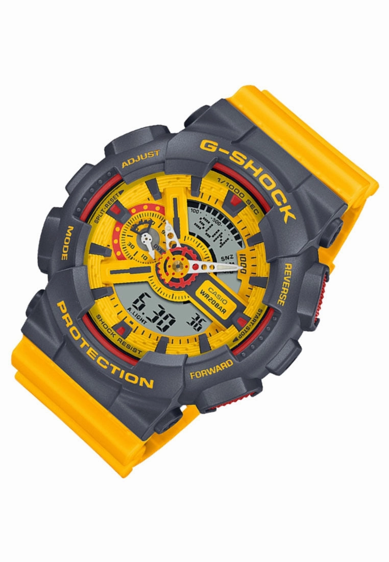 Casio G-shock GA-110Y-9A Digital Analog Rubber Strap Watch For Men