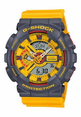 Casio G-shock GA-110Y-9A Digital Analog Rubber Strap Watch For Men