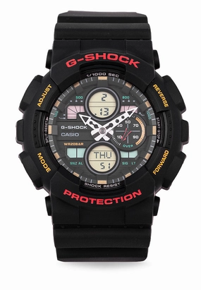 Casio G-shock GA-140-1A4 Digital Analog Rubber Strap Watch For Men