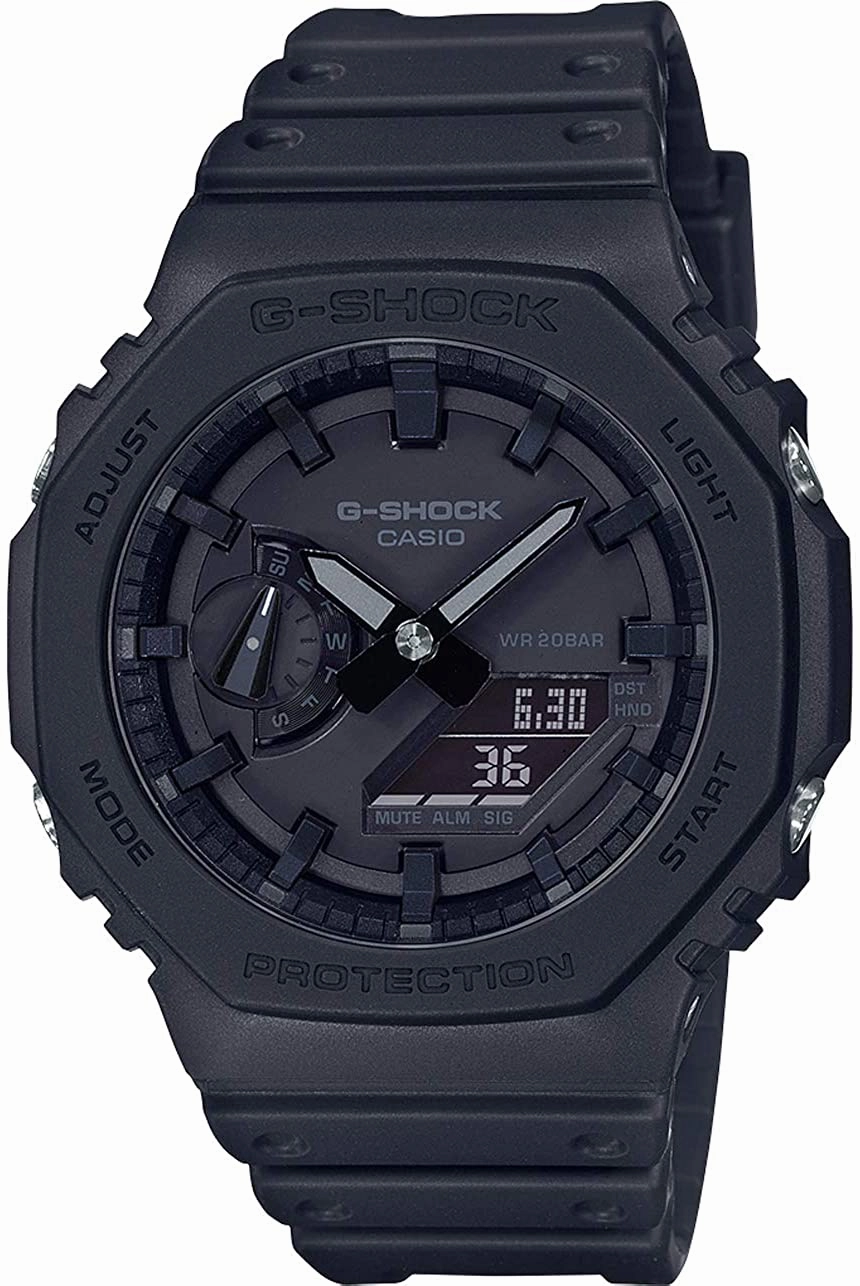 Casio G-shock GA-2100-1A1 Digital Analog Rubber Strap Watch For Men