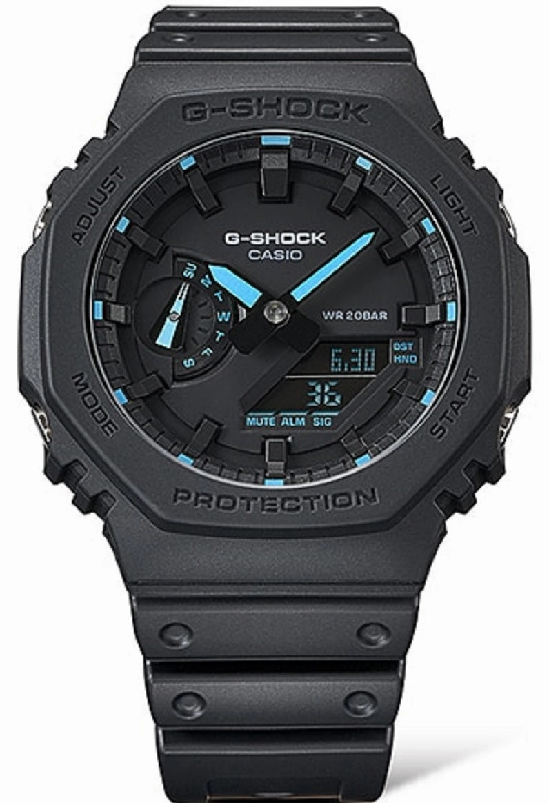 Casio G-shock GA-2100-1A2 Digital Analog Rubber Strap Watch For Men