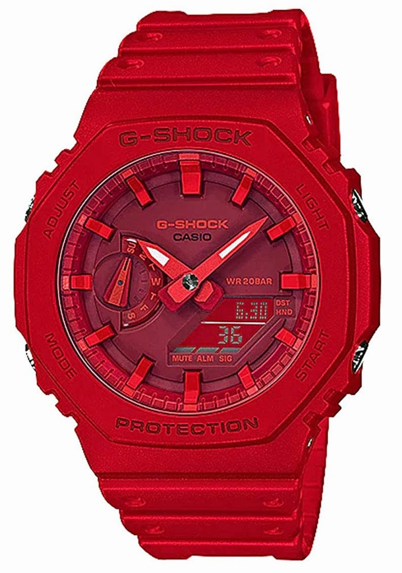 Casio G-shock GA-2100-4A Digital Analog Rubber Strap Watch For Men
