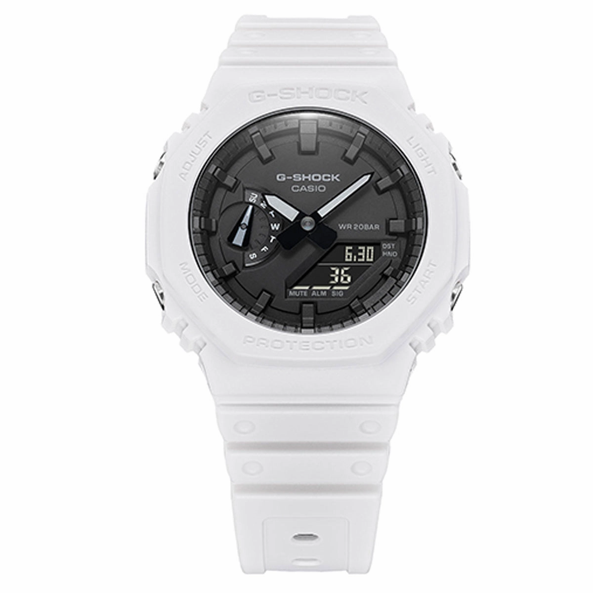 Casio G-shock GA-2100-7A Digital Analog Rubber Strap Watch For Men
