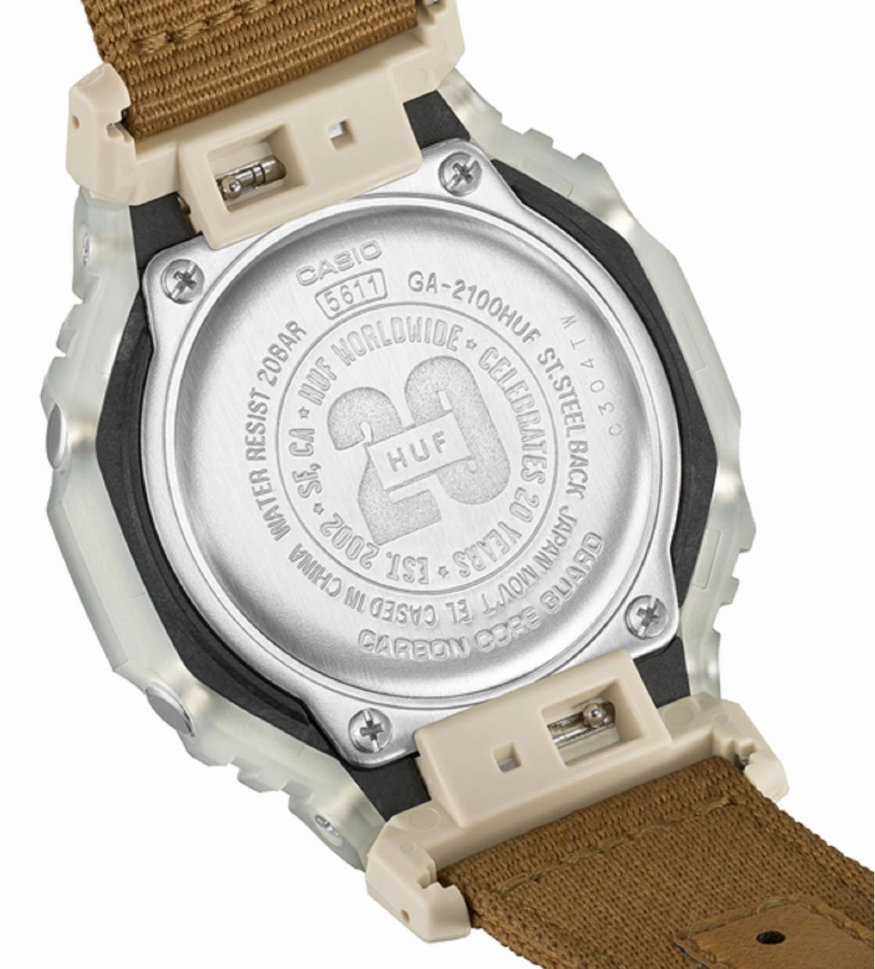 Casio G-shock GA-2100HUF-5A Digital Analog Nylon Strap Watch For Men