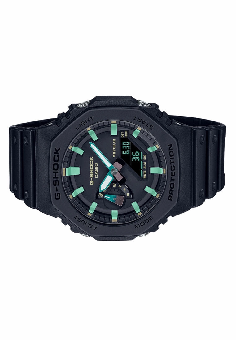 Casio G-shock GA-2100RC-1A Digital Analog Rubber Strap Watch For Men
