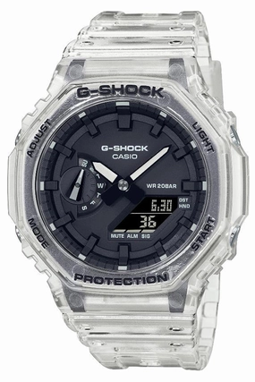 Casio G-shock GA-2100SKE-7A Digital Analog Rubber Strap Watch For Men