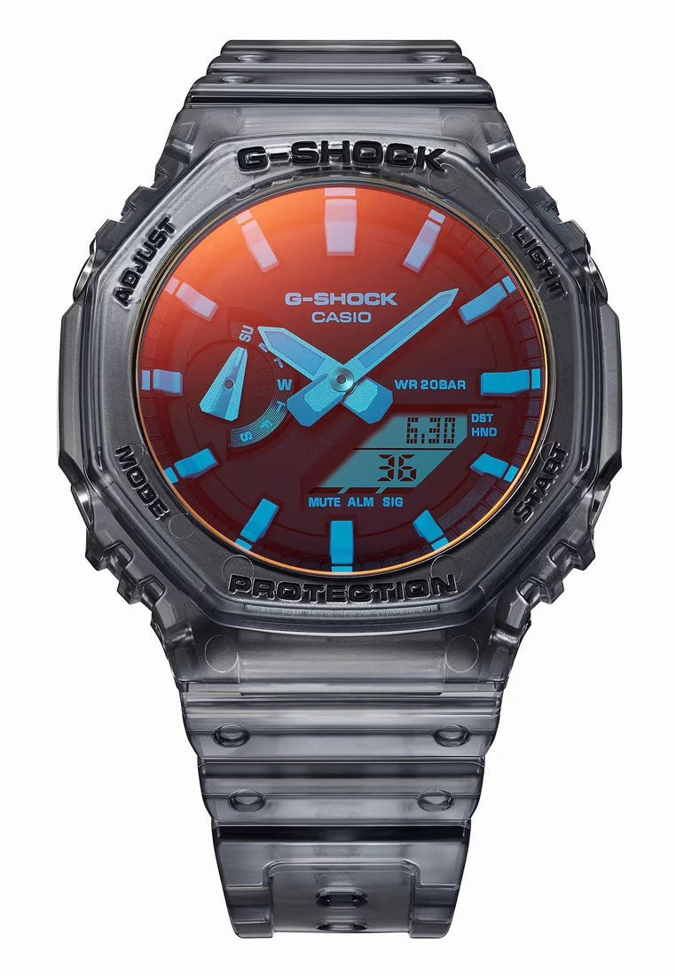 Casio G-shock GA-2100TLS-8A Digital Analog Rubber Strap Watch for Men