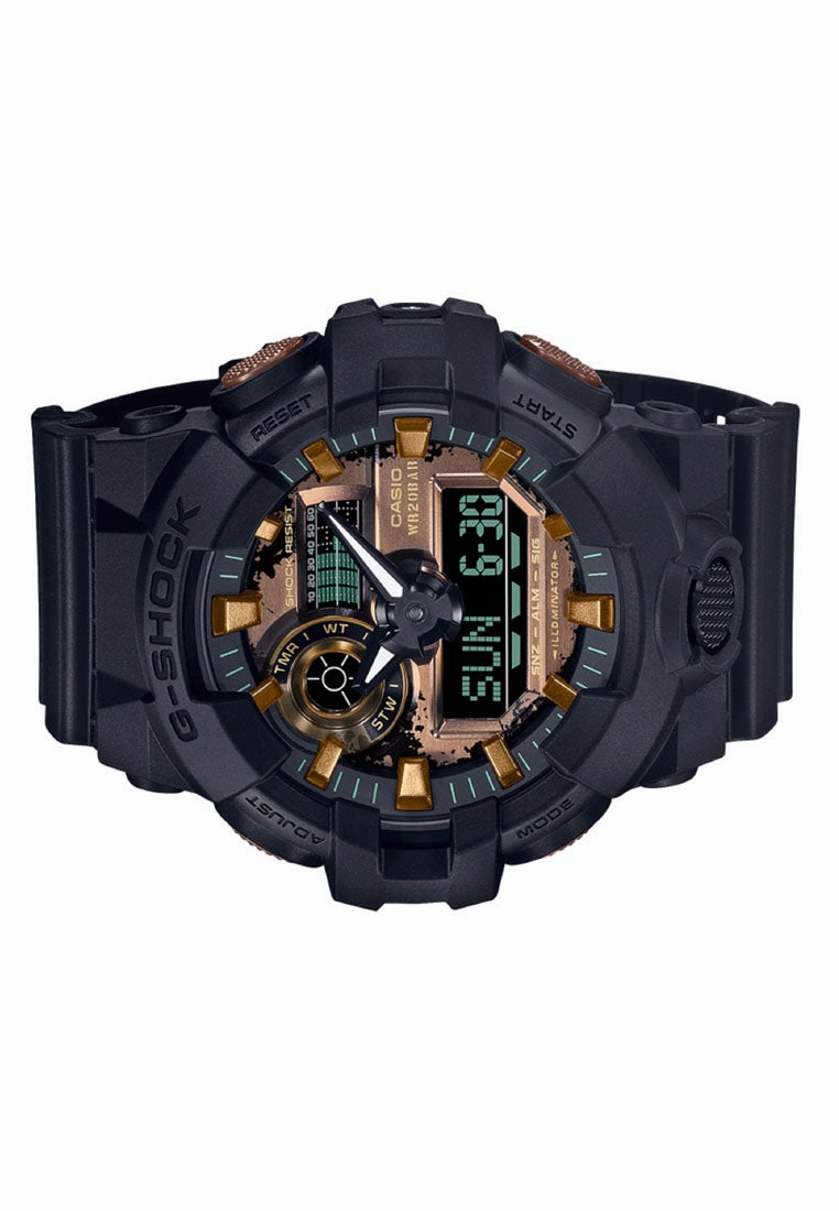Casio G-shock GA-700RC-1A Digital Analog Rubber Strap Watch For Men