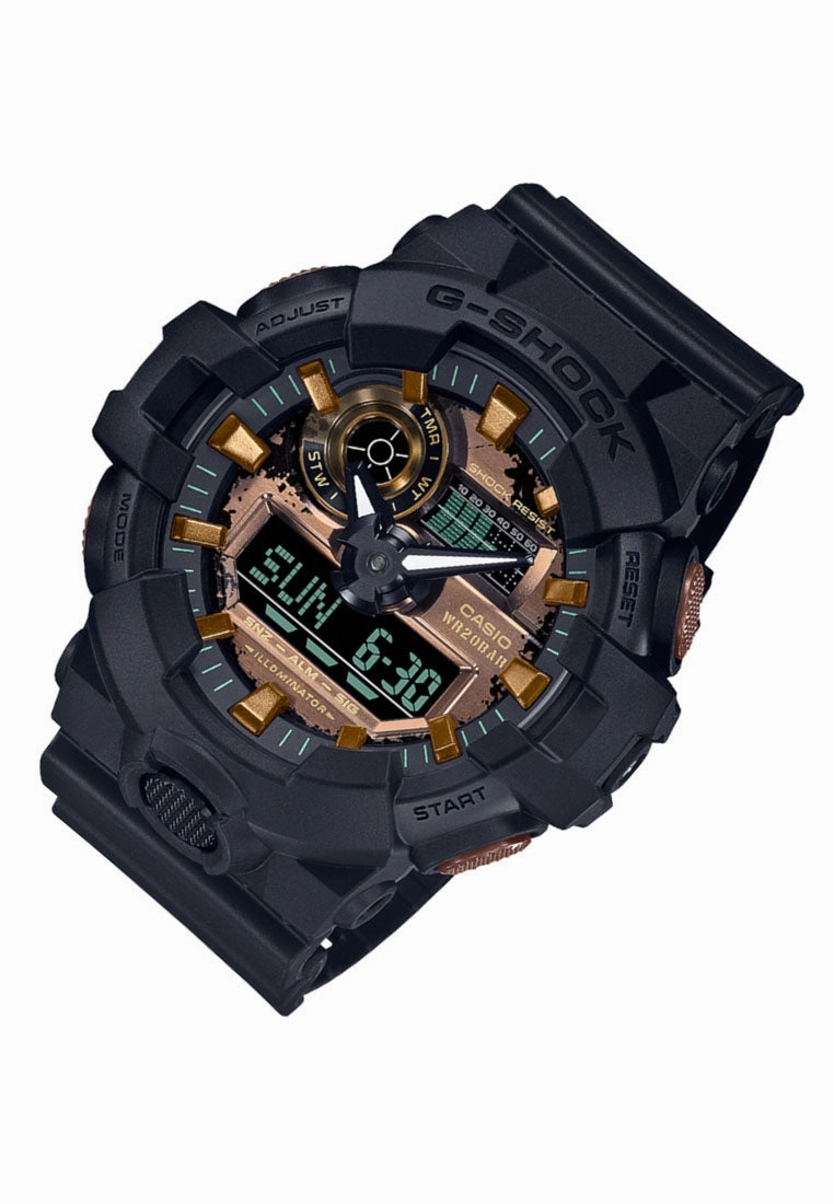 Casio G-shock GA-700RC-1A Digital Analog Rubber Strap Watch For Men