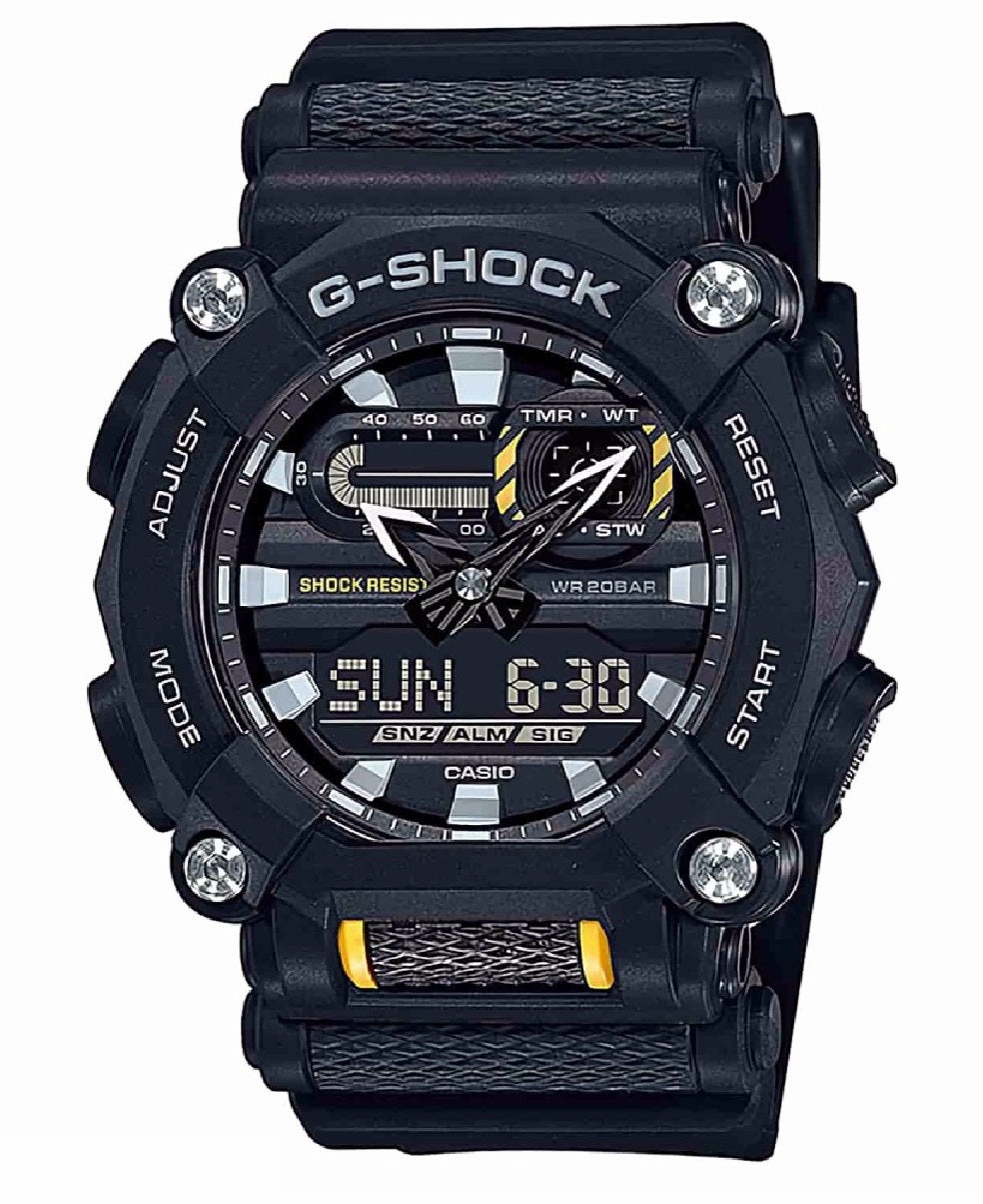 Casio G-shock GA-900-1A Digital Analog Rubber Strap Watch For Men