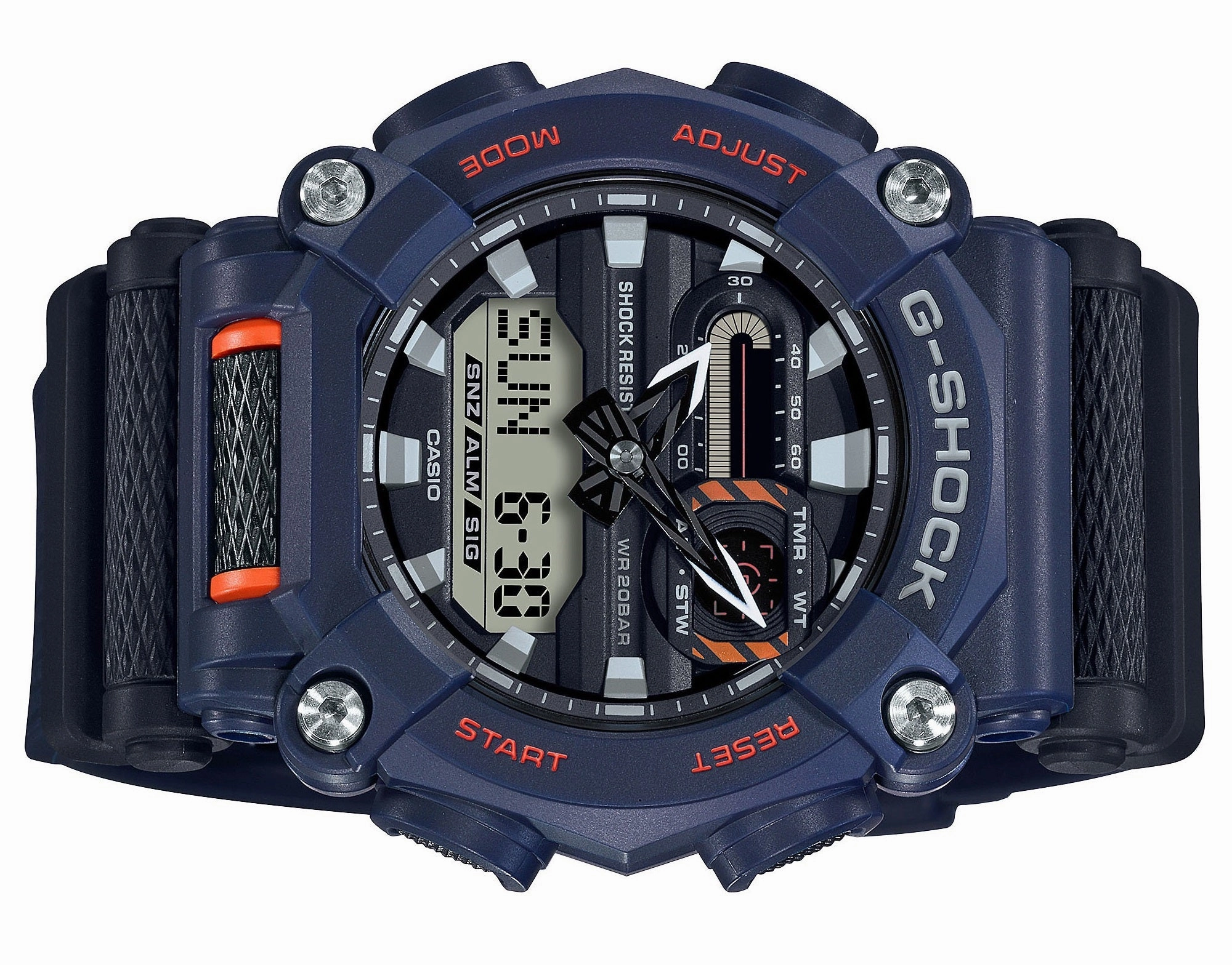 Casio G-shock GA-900-2A Digital Analog Rubber Strap Watch For Men