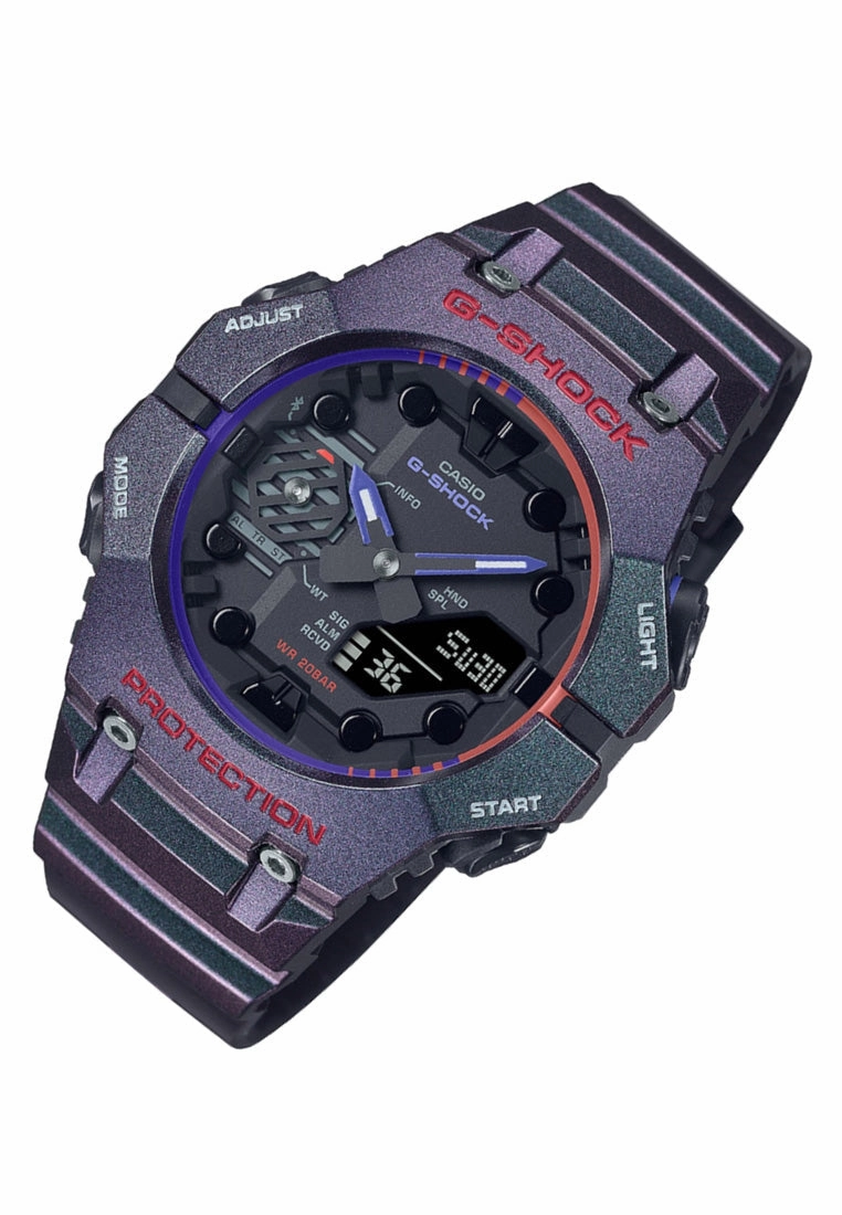 Casio G-shock GA-B001AH-6A Digital Analog Rubber Strap Smart Watch For Men