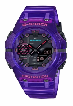 Casio G-shock GA-B001CBRS-6A Digital Analog Rubber Strap Bluetooth Watch For Men