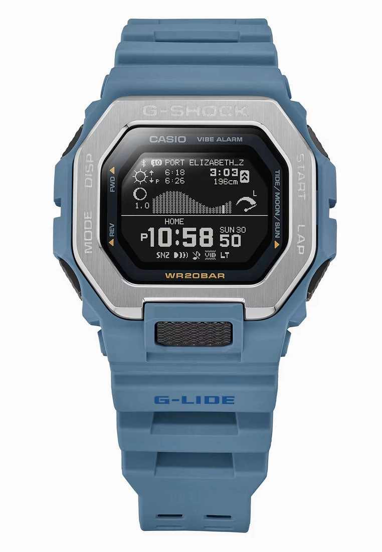 Casio G-shock GBX-100-2ADR Digital Rubber Strap Bluetooth Watch for Men
