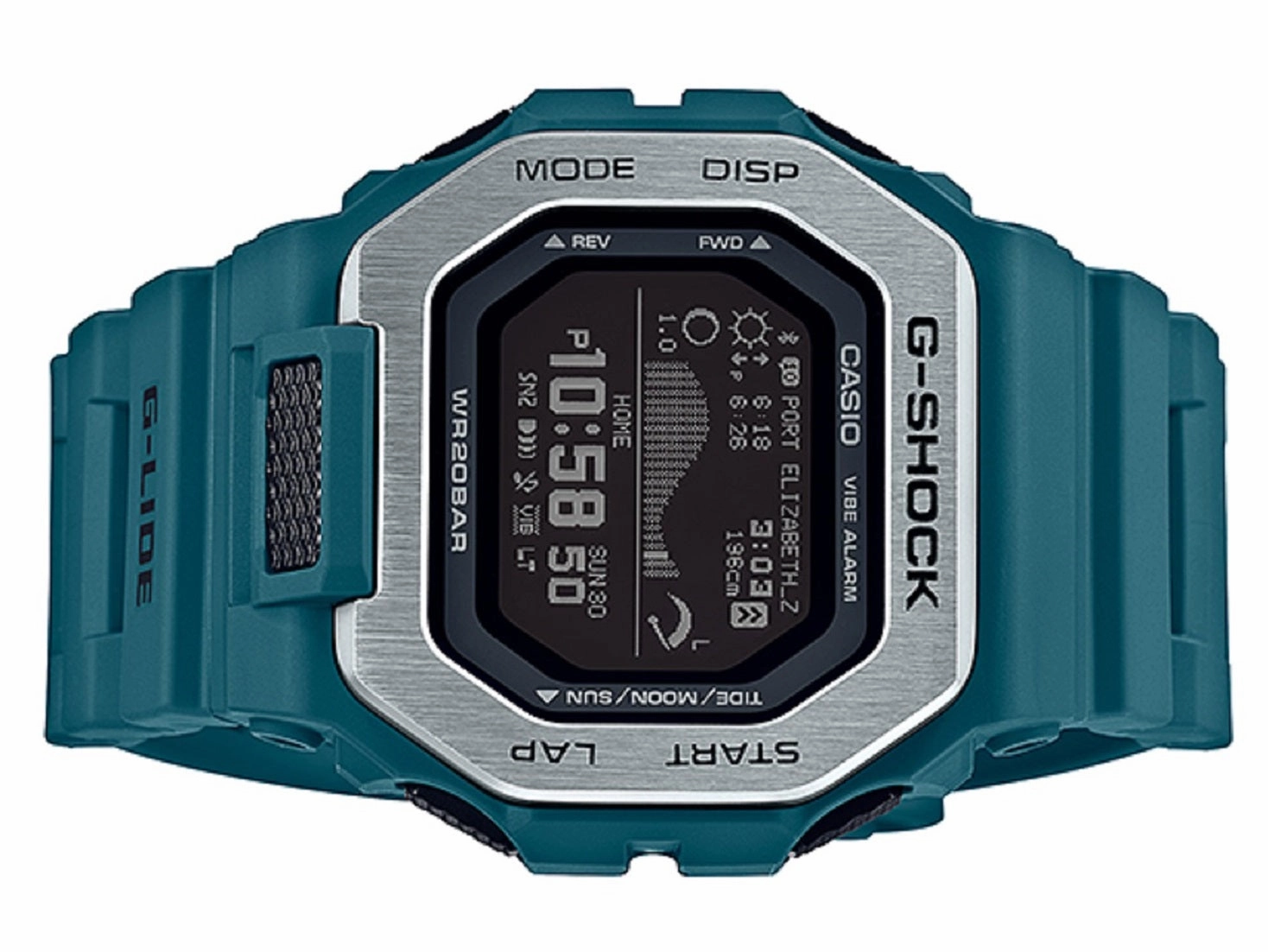 Casio G-shock GBX-100-2DR Bluetooth Digital Rubber Strap Watch For Men