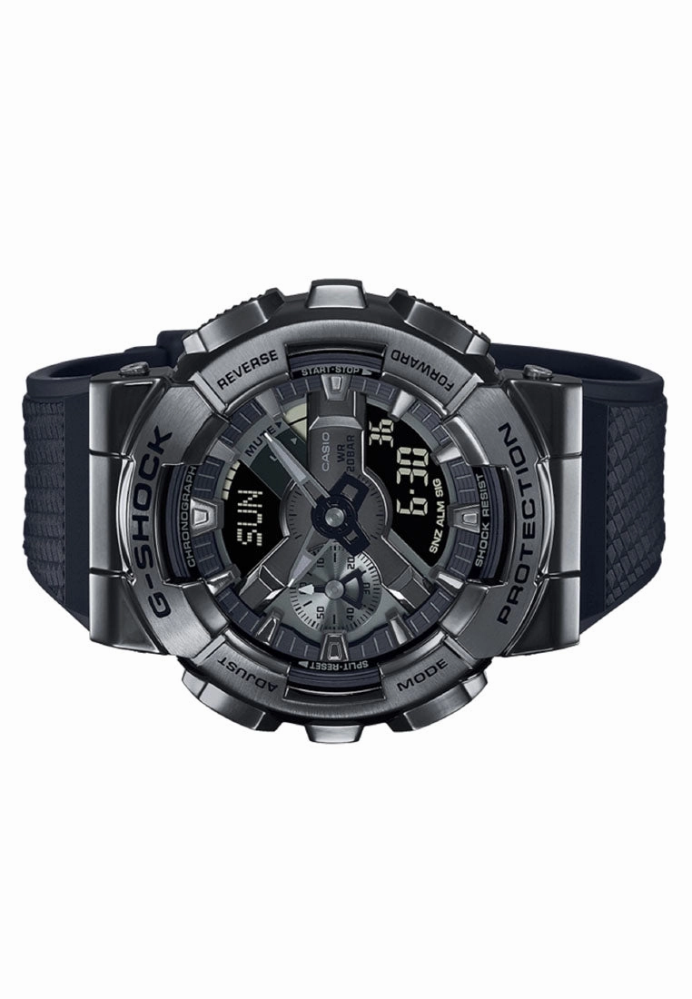 Casio G-shock GM-110BB-1A Digital Analog Rubber Strap Watch
