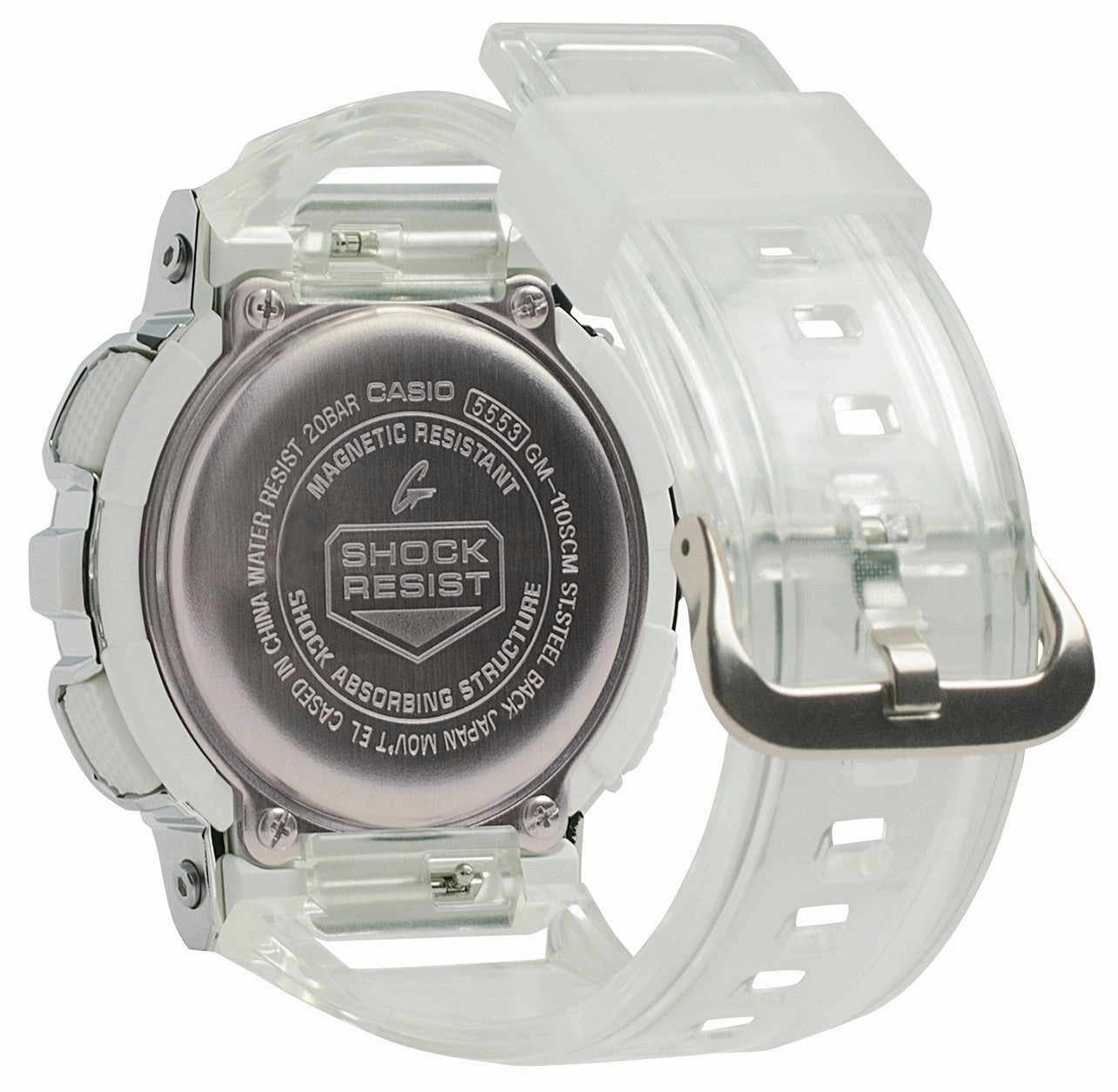 Casio G-shock GM-110SCM-1A Digital Analog Rubber Strap Watch