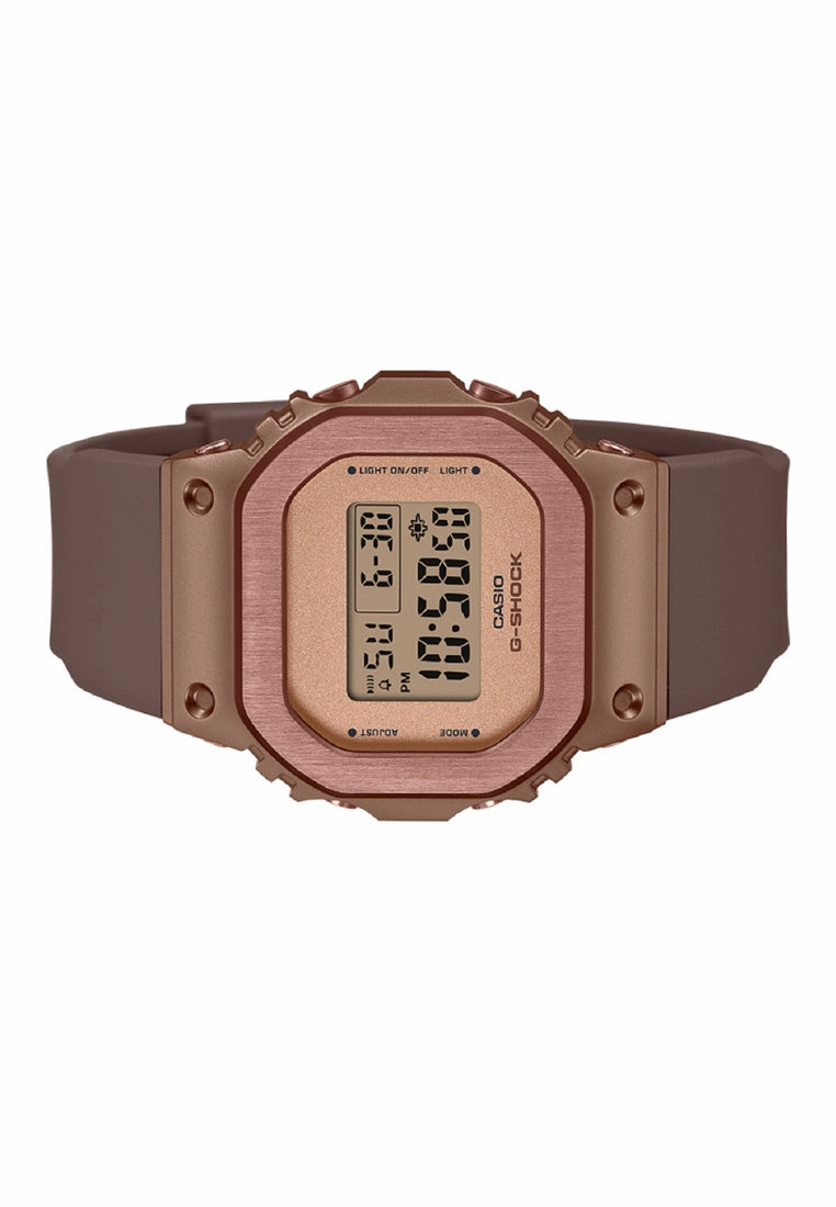 Casio G-shock GM-S5600UBR-5DR Digital Rubber Strap Watch For Women