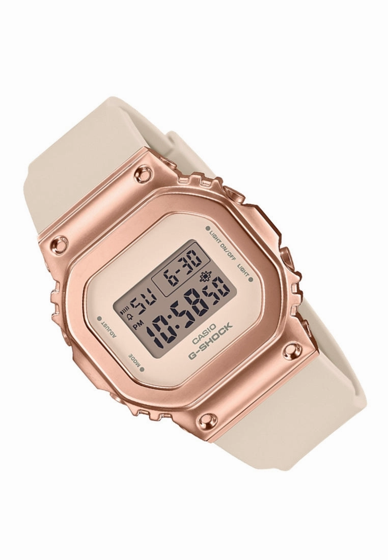 Casio G-shock GM-S5600UPG-4DR Digital Rubber Strap Watch For Women