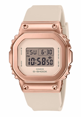 Casio G-shock GM-S5600UPG-4DR Digital Rubber Strap Watch For Women