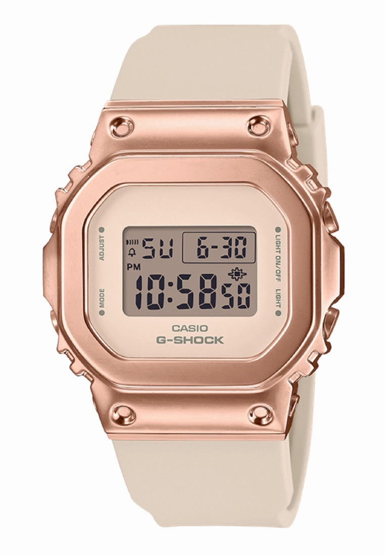 Casio G-shock GM-S5600UPG-4DR Digital Rubber Strap Watch For Women