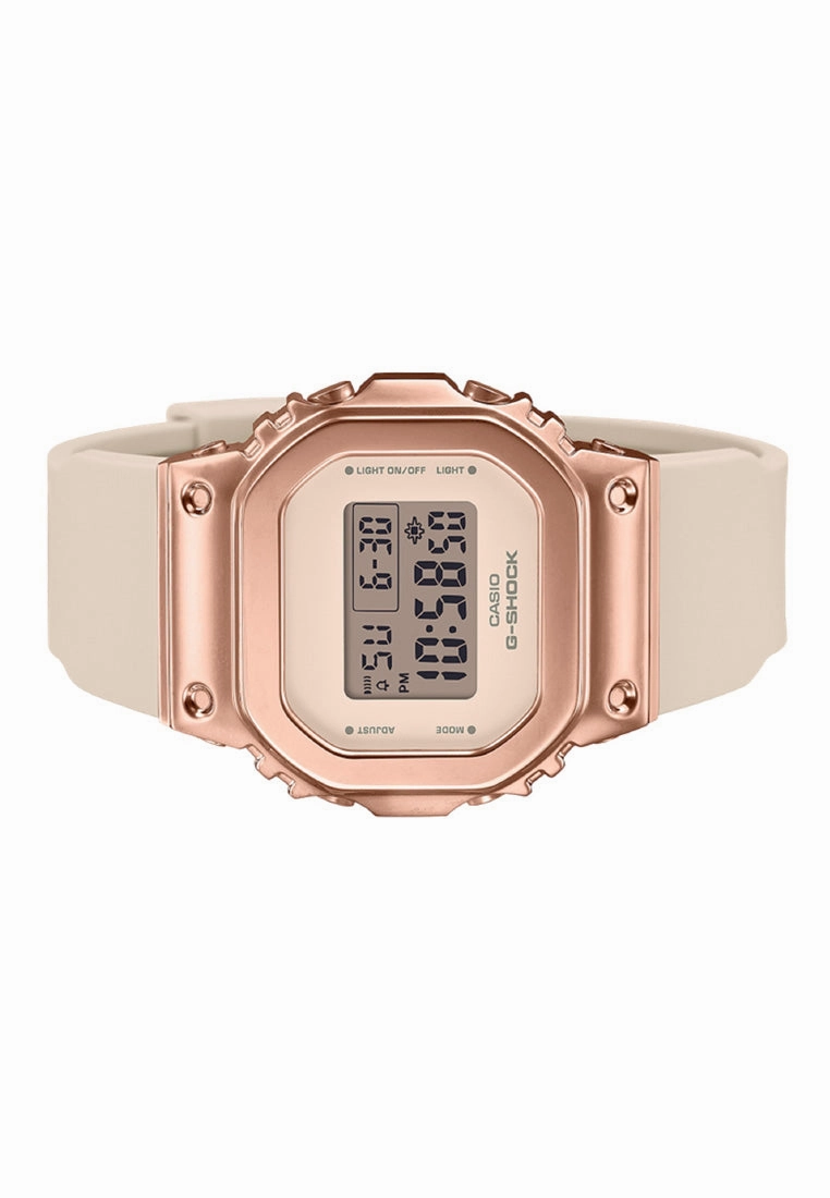 Casio G-shock GM-S5600UPG-4DR Digital Rubber Strap Watch For Women