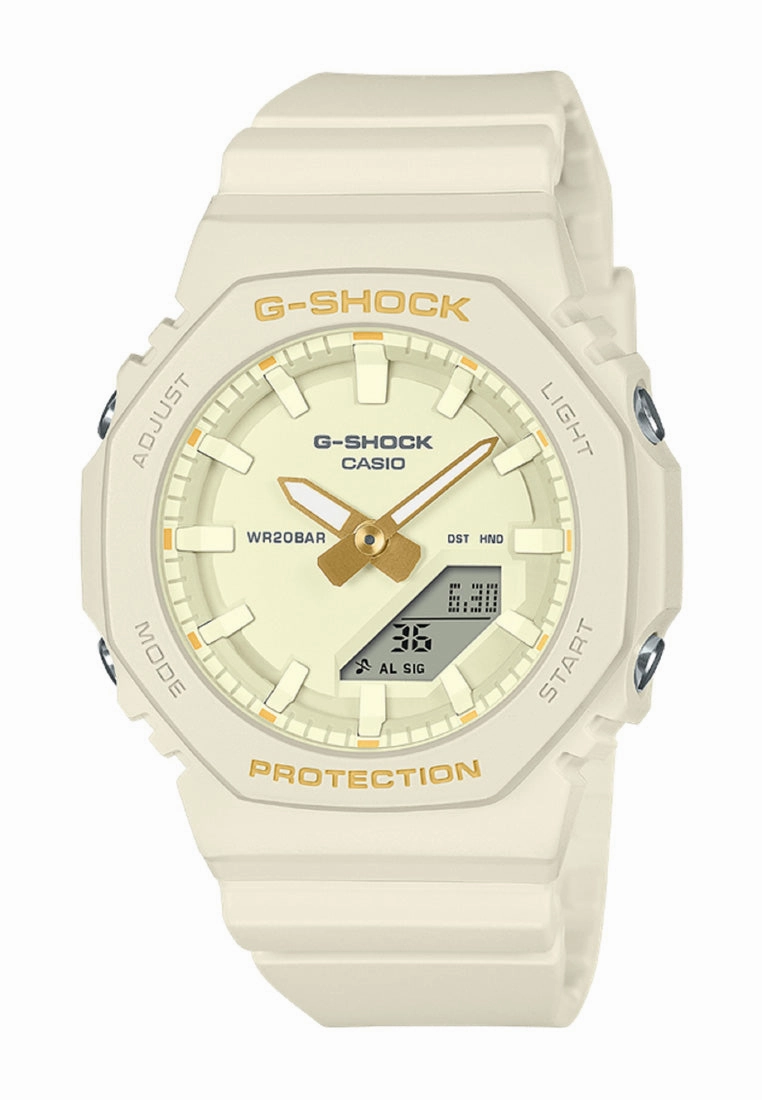 Casio G-shock GMA-P2100W-7A Digital Analog Rubber Strap Watch For Women
