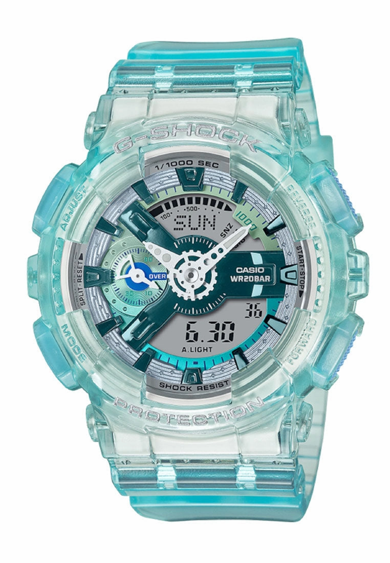 Casio G-shock GMA-S110VW-2A Digital Analog Rubber Strap Watch For Women