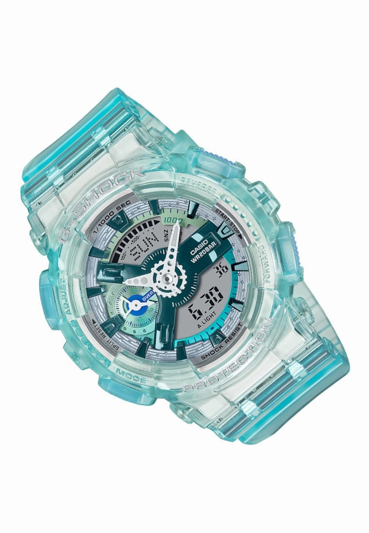 Casio G-shock GMA-S110VW-2A Digital Analog Rubber Strap Watch For Women