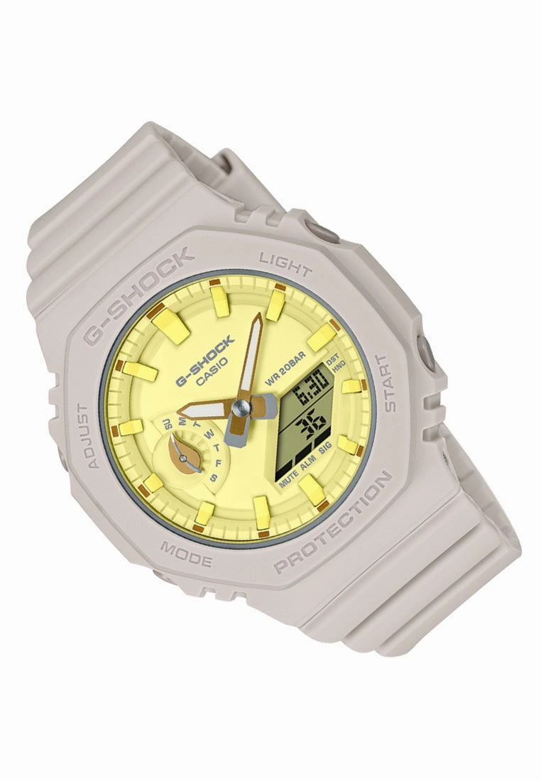 Casio G-shock GMA-S2100NC-4A Digital Analog Rubber Strap Watch For Women
