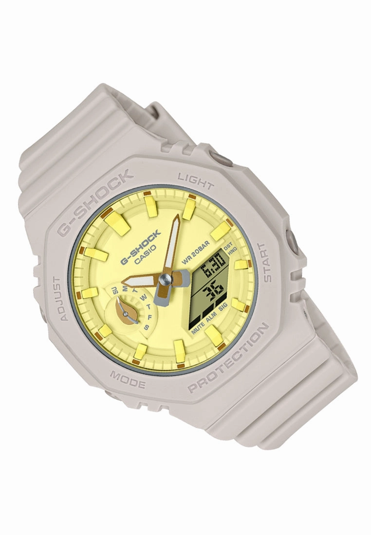 Casio G-shock GMA-S2100NC-4A Digital Analog Rubber Strap Watch For Women