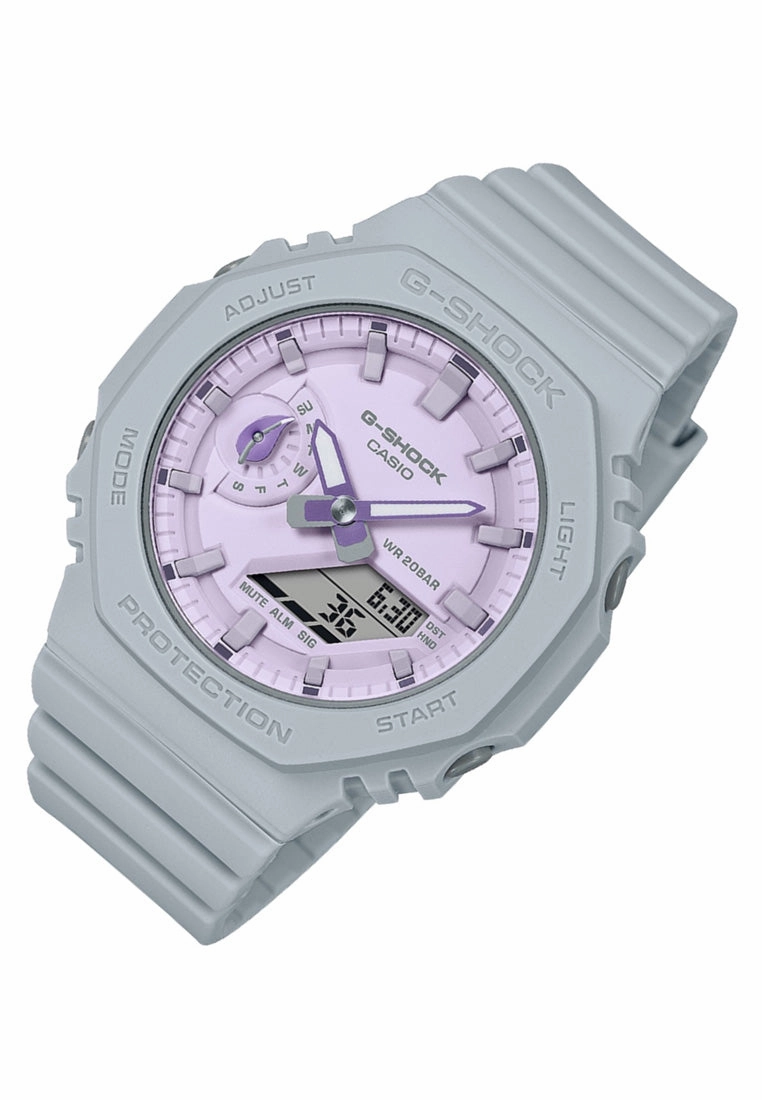 Casio G-shock GMA-S2100NC-8A Digital Analog Rubber Strap Watch For Women