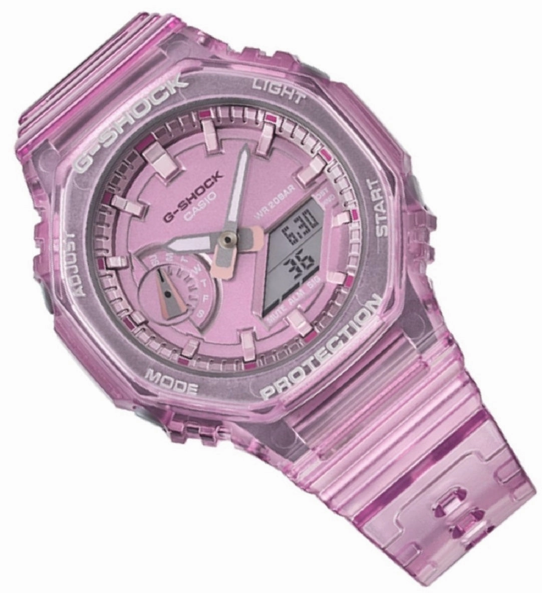 Casio G-Shock GMA-S2100SK-4A Digital Analog Rubber Strap Watch For Women