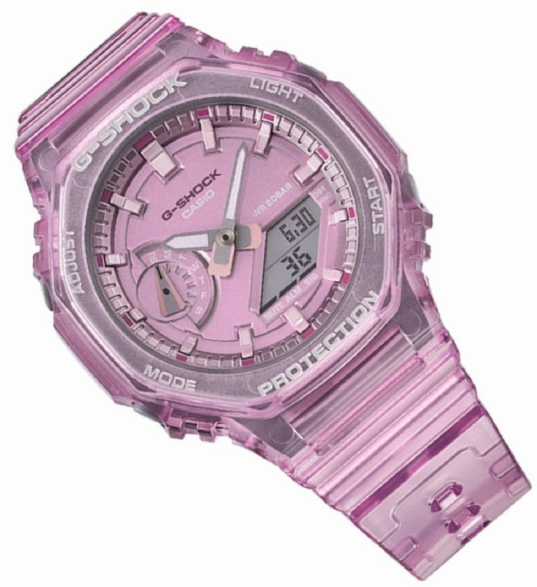 Casio G-Shock GMA-S2100SK-4A Digital Analog Rubber Strap Watch For Women