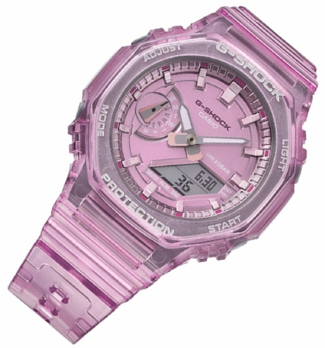 Casio G-Shock GMA-S2100SK-4A Digital Analog Rubber Strap Watch For Women