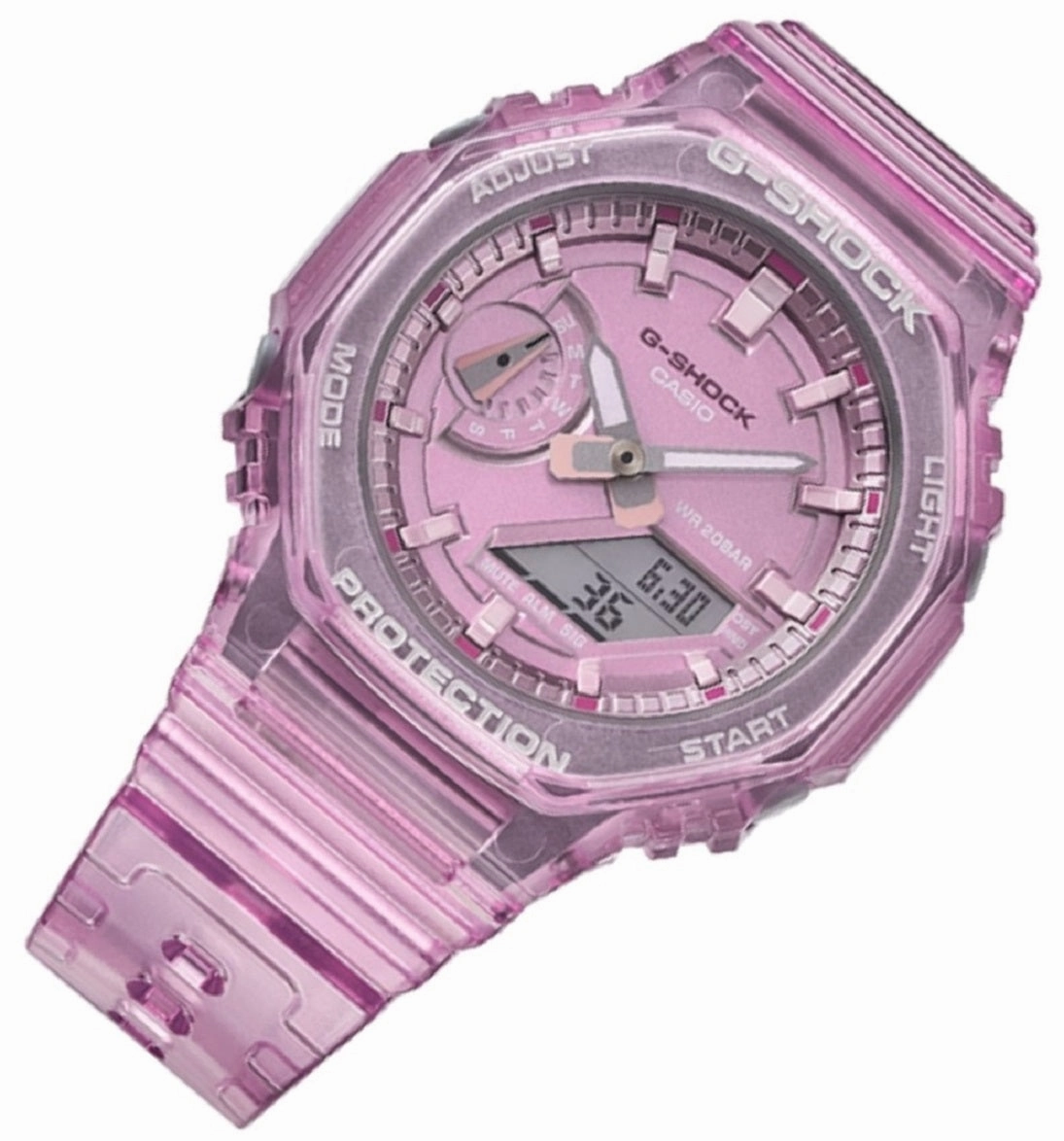 Casio G-Shock GMA-S2100SK-4A Digital Analog Rubber Strap Watch For Women