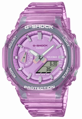 Casio G-Shock GMA-S2100SK-4A Digital Analog Rubber Strap Watch For Women